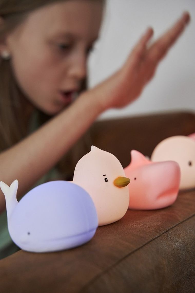 Rabbit & Friends, Mini Morskie, lampki silikonowe, wodoodporne, 3 szt.