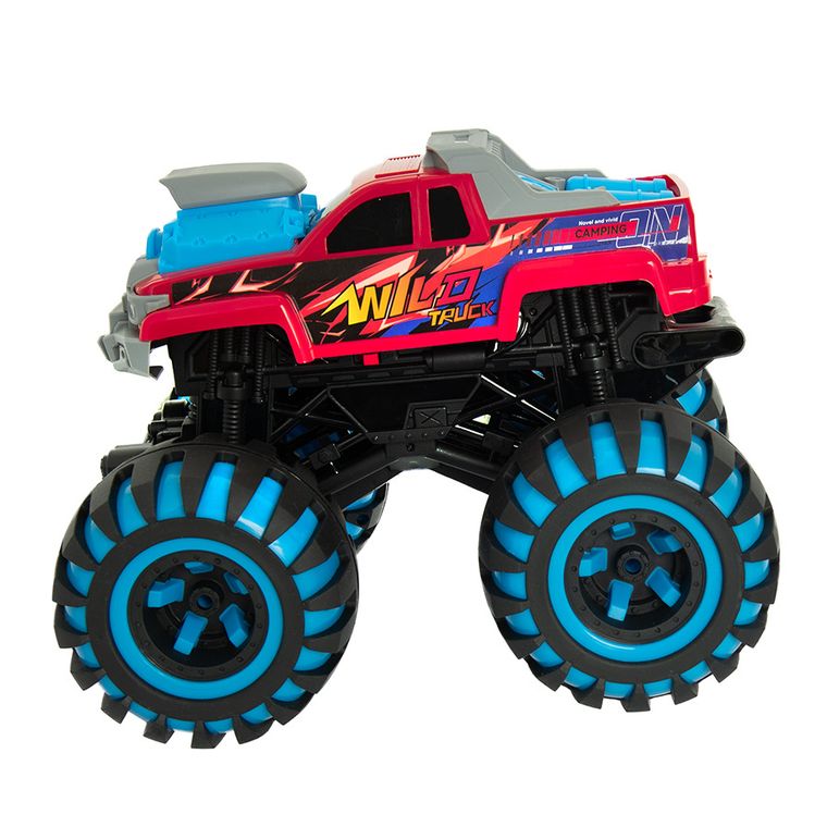 Race Xtreme, Wild Truck, samochód terenowy ze świecącymi kołami, pojazd zdalnie sterowany, 1:12