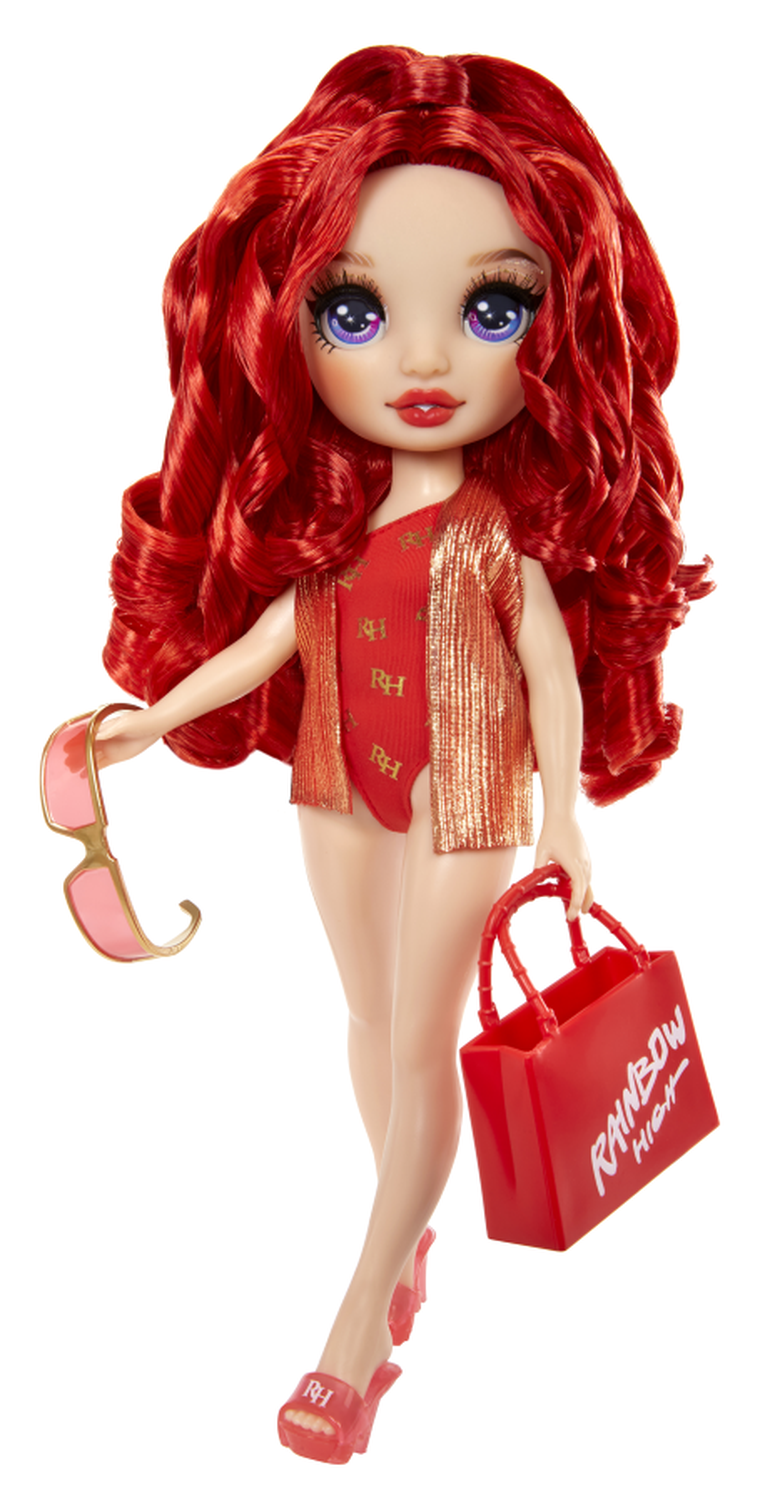 Rainbow High, Swim & Style Fashion Doll, Ruby, lalka modowa