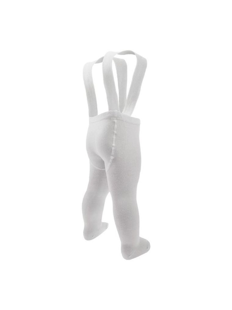 Rajstopy dziecięce z szelkami, bambusowe, szare, Nicol