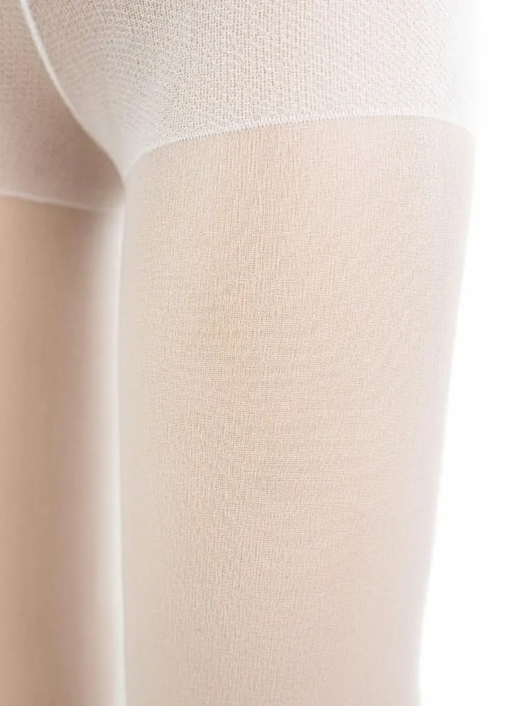 Rajstopy dziewczęce, białe, 20 DEN, Nicol