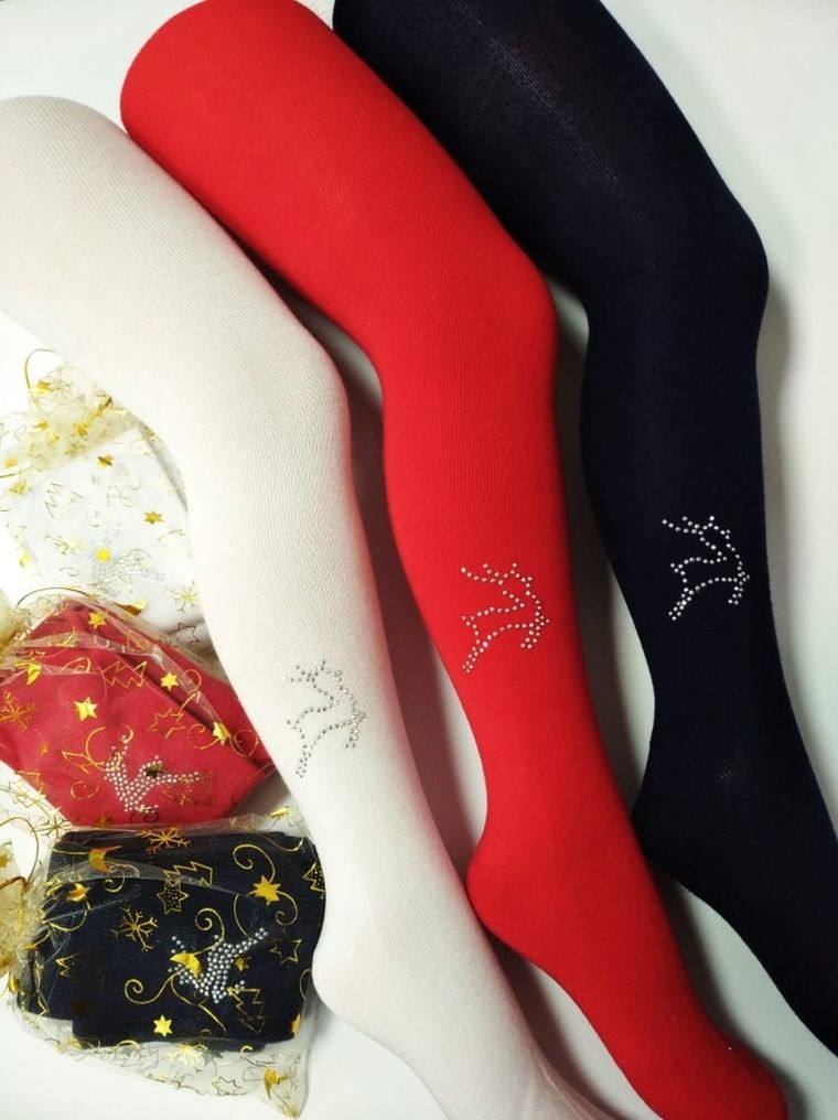 Rajstopy dziewczęce, czerwone, Milusie