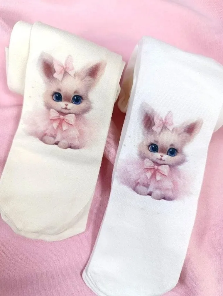 Rajstopy dziewczęce, ecru, Milusie