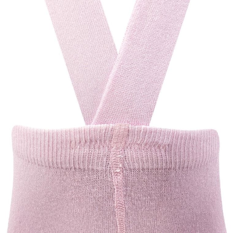 Rajstopy dziewczęce z szelkami, bambusowe, różowe, Nicol