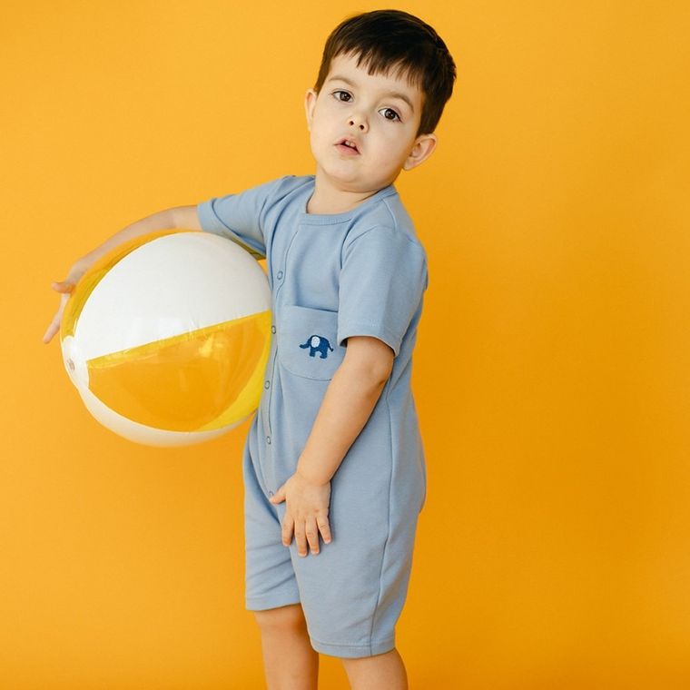 Rampers chłopięcy, niebieski, Eevi