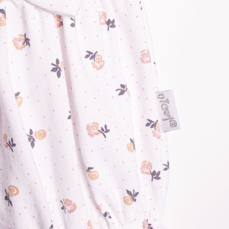 Rampers dziewczęcy, biały, Nicol