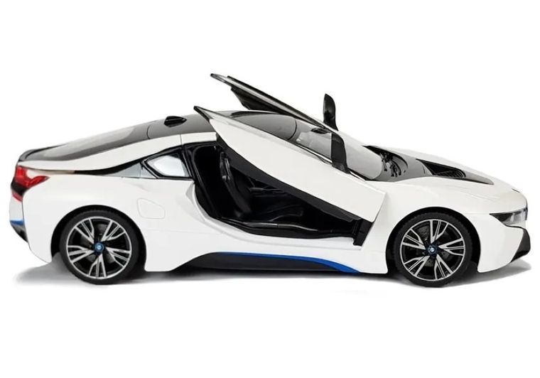Rastar, BMW i8, pojazd zdalnie sterowany, biały, 1:14