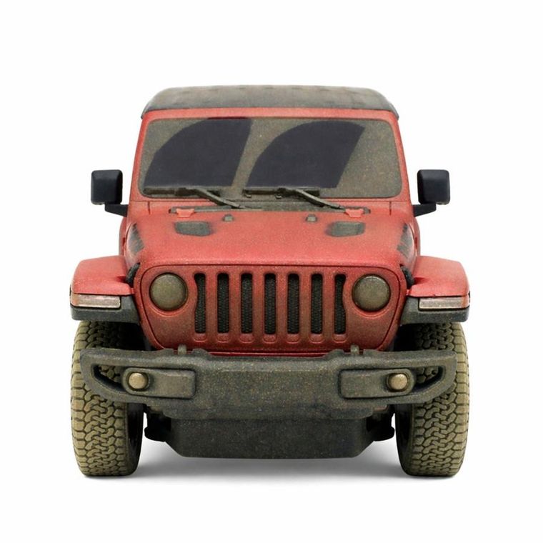 Rastar, Jeep Wrangler Rubicon-Muddy, pojazd zdalnie sterowany, czerwony, 1:24
