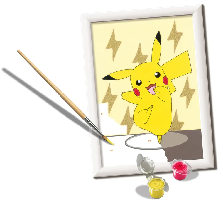 Ravensburger, CreArt, malowanie po numerach, Pokemon