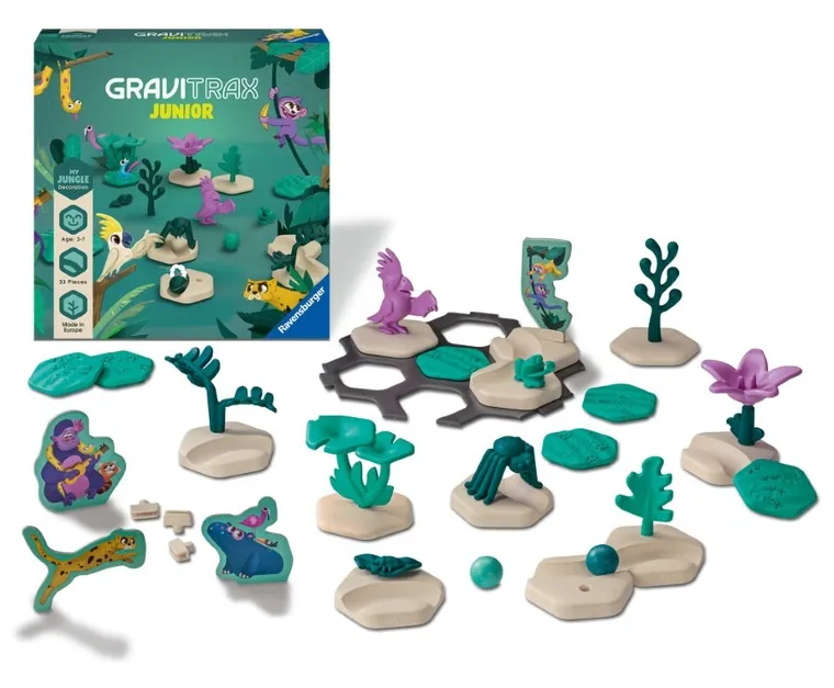 Ravensburger, GraviTrax Junior, Dżungla, zestaw uzupełniający