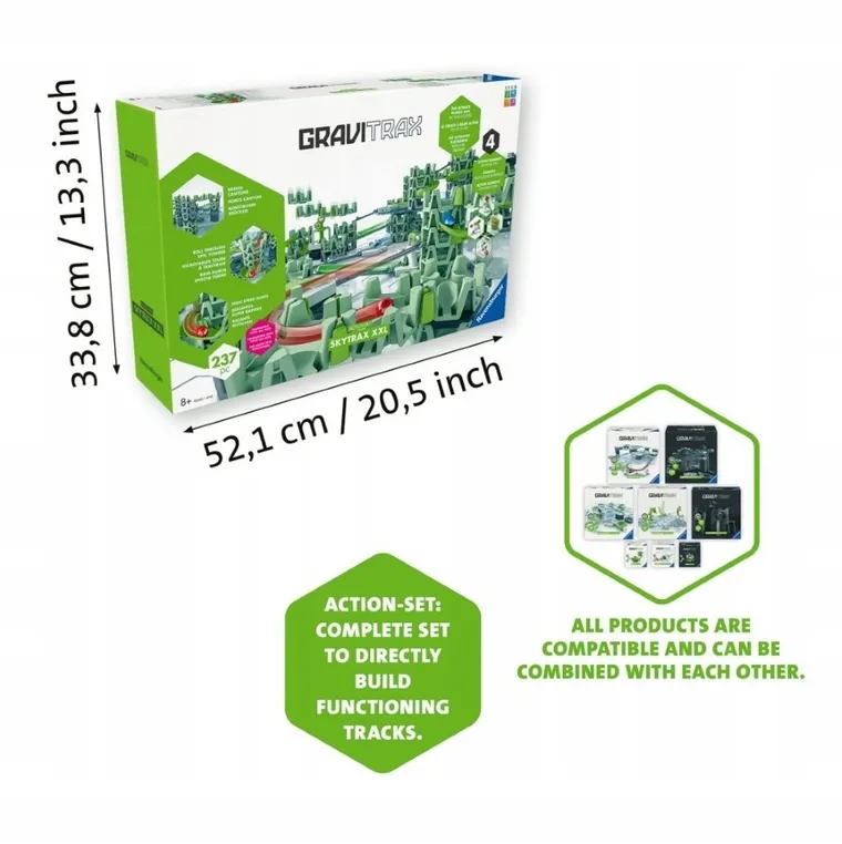Ravensburger, GraviTrax, Skytrax XL, zestaw startowy