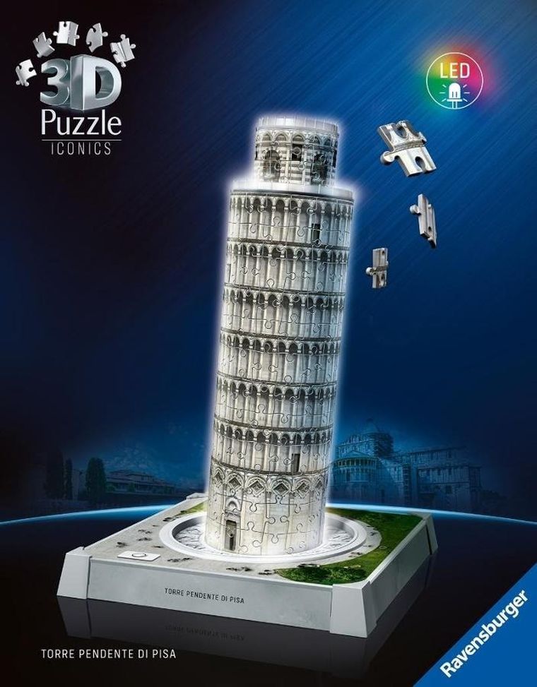 Ravensburger, Krzywa Wieża w Pizie, puzzle 3D