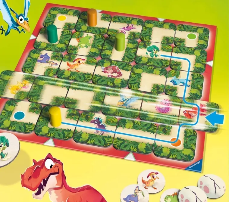 Ravensburger, Labyrinth Junior Dino, gra familijna