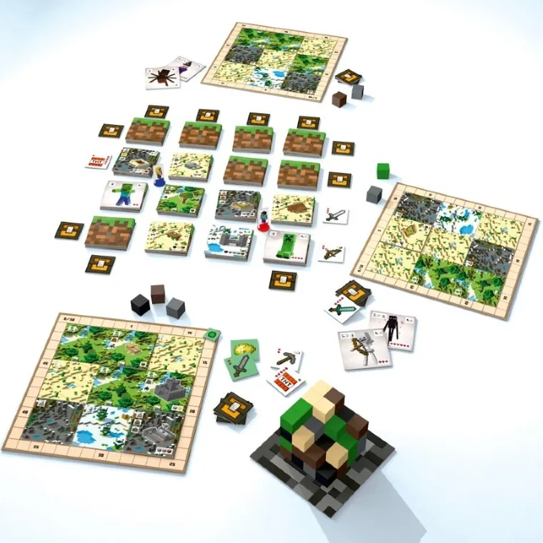 Ravensburger, Minecraft, Builders and Biomes, gra strategiczna