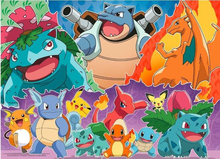 Ravensburger, Pokemon, puzzle, 4-100 elementów