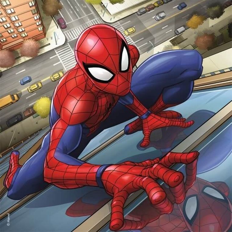 Ravensburger, Spider-Man w akcji, puzzle, 3-49 elementów