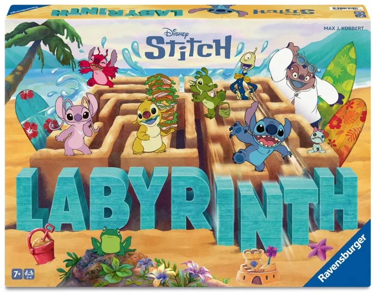 Ravensburger, Stitch, Labyrinth, gra familijna