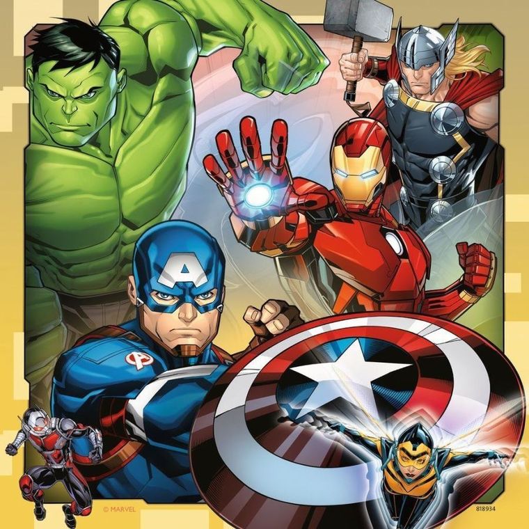 Ravensburger, The Avengers, puzzle, 3-49 elementów