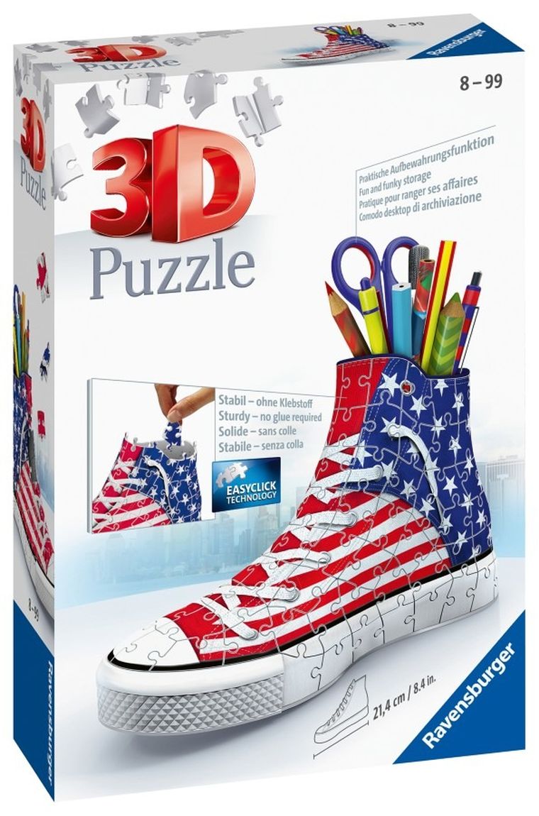 Ravensburger, Trampek, USA, puzzle 3D, 108 elementów