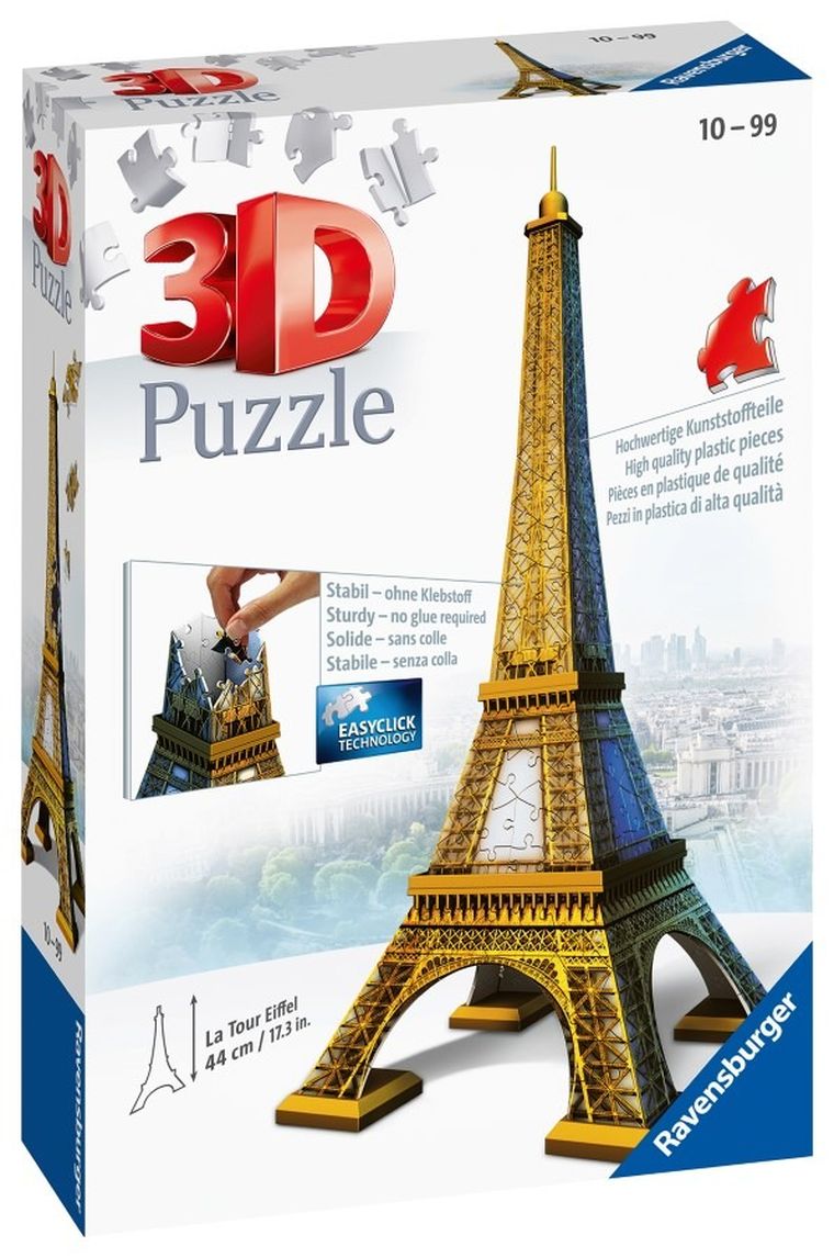 Ravensburger, Wieża Eiffla, puzzle 3D, 216 elementów