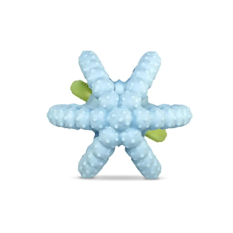 RazBaby, Soczysta Malina z listkami, gryzak silikonowy, niebieski