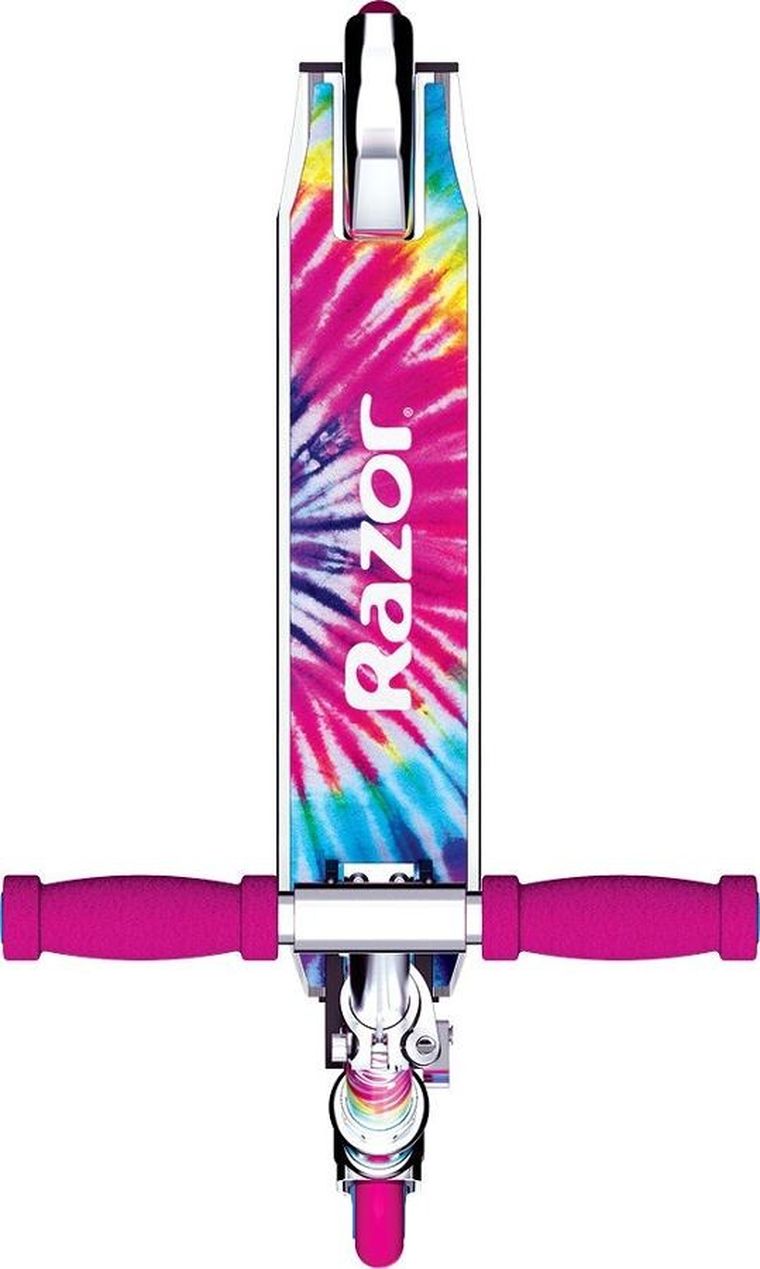 Razor, Tie-Dye, hulajnoga, różowa
