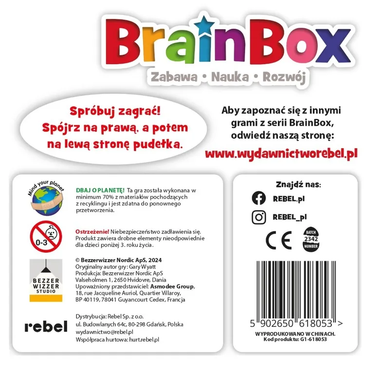 Rebel, BrainBox, Nauka, gra edukacyjna