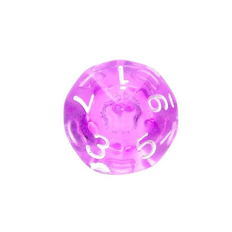 Rebel, Komplet kości mini, kryształowe, Fioletowe