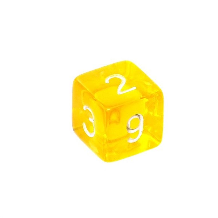 Rebel, komplet kości mini, kryształowe, żółte