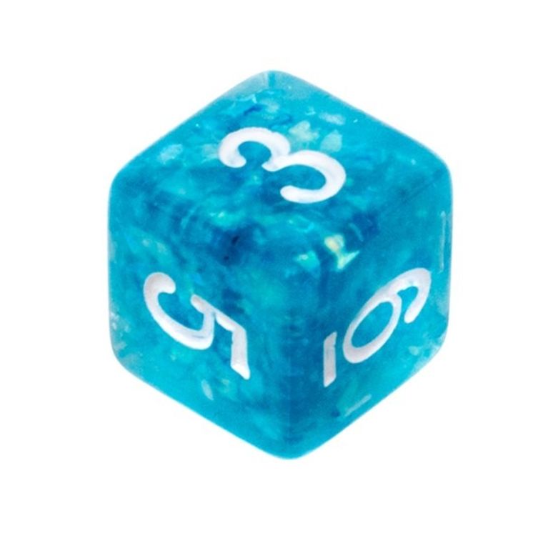 Rebel, komplet kości RPG, gęsty rdzeń, morskie białe cyfry