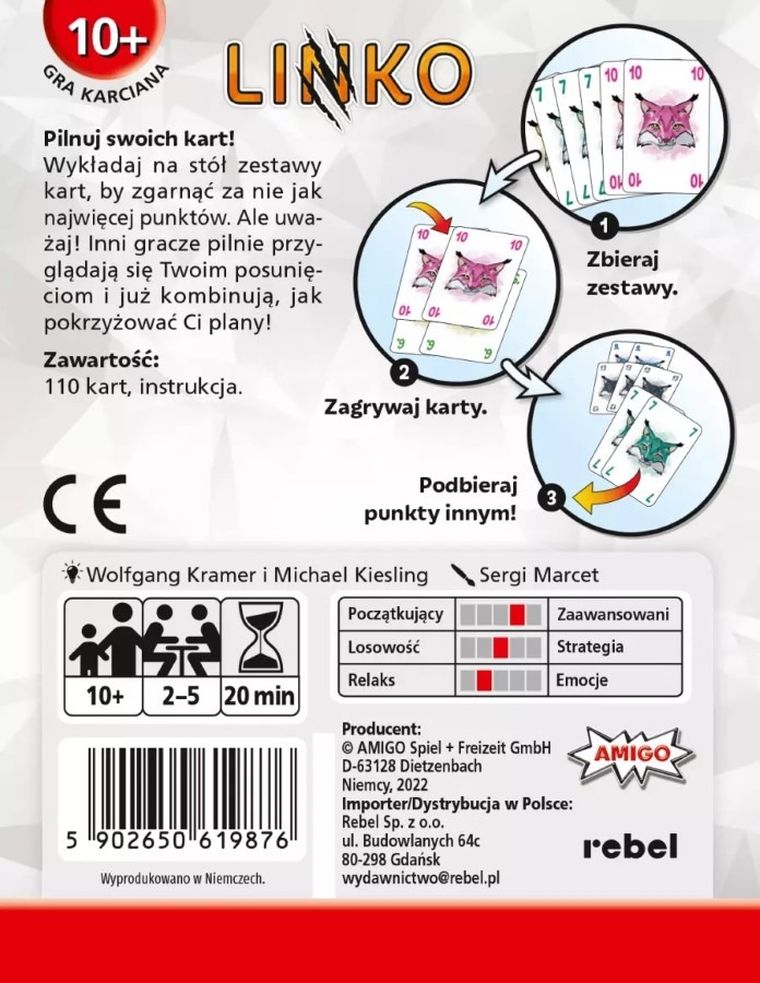 Rebel, Linko, gra karciana