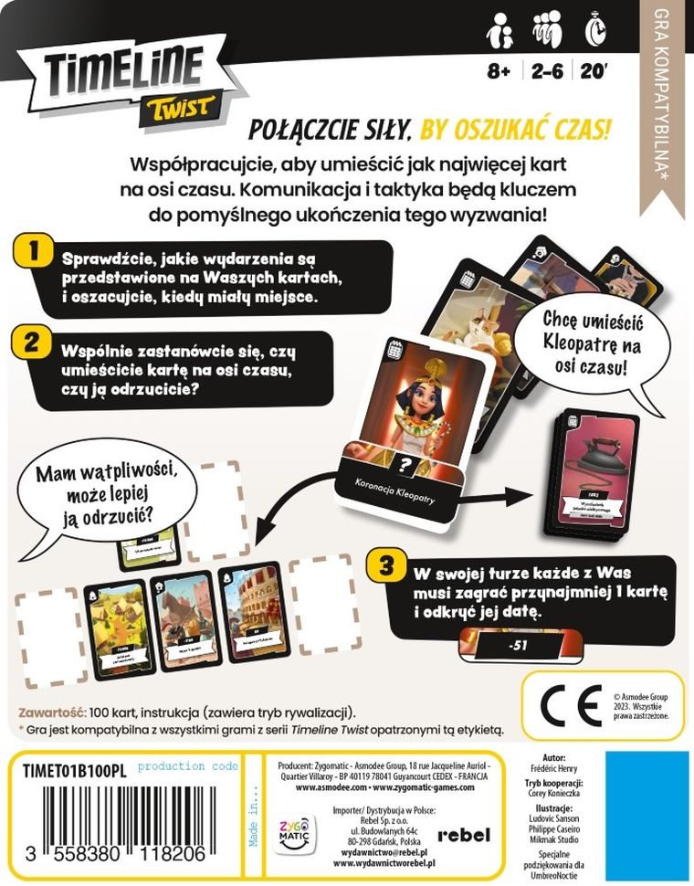 Rebel, Timeline Twist, gra familijna