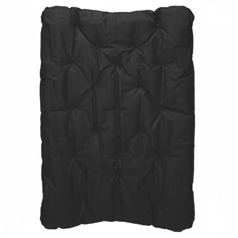 Redcliffs, krzesło kempingowe z poduszką adve, czarne, 74-83-91 cm