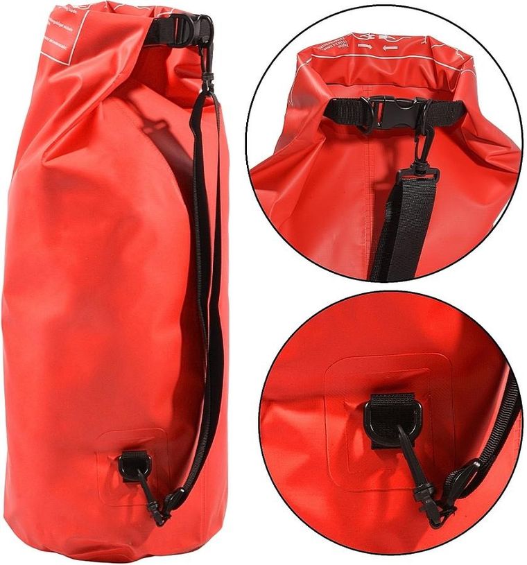 Redcliffs, worek wodoszczelny, czerwony, 30l