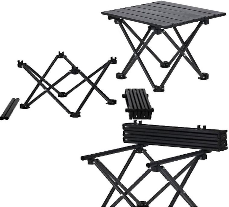 RedCliffs, zestaw turystyczny składany 3w1, stolik i 2 krzesła, beżowy