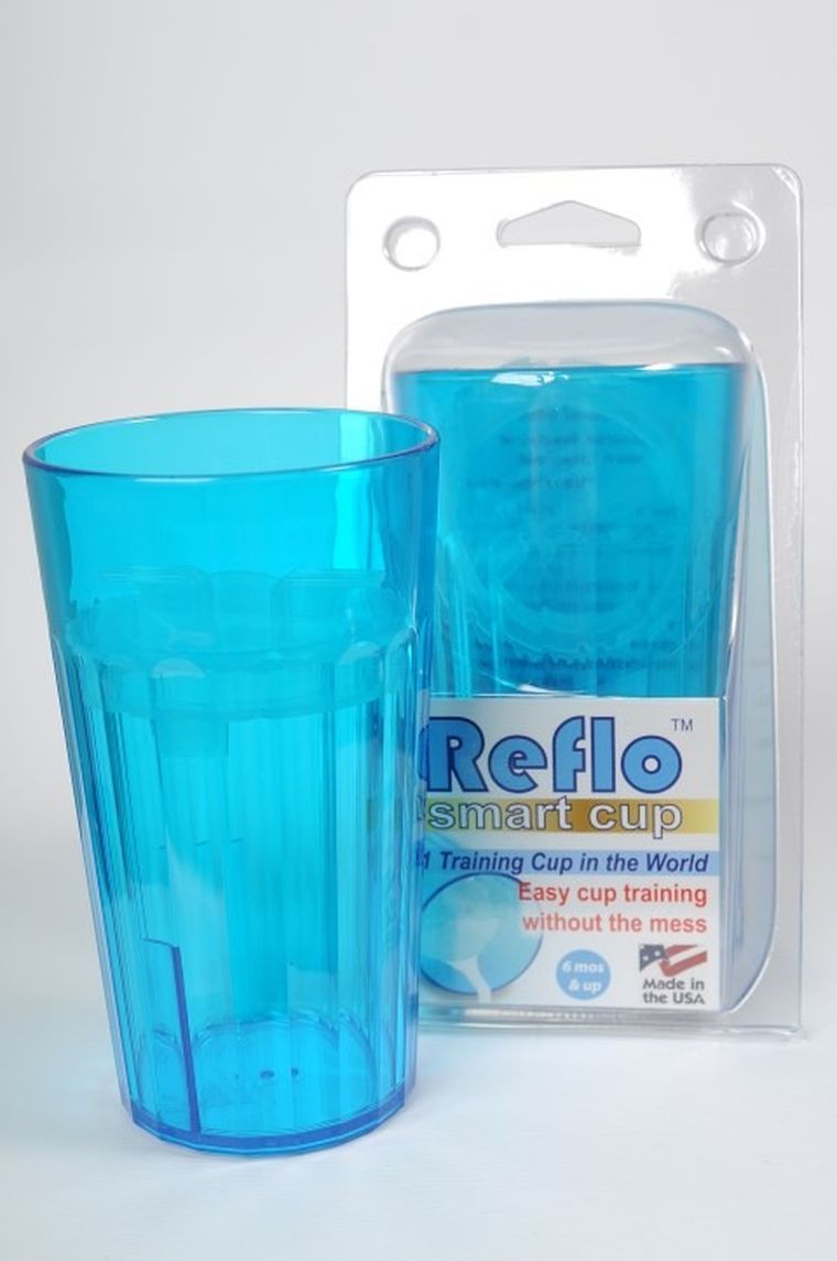 Reflo, Smart Cup, kubek treningowy do nauki picia, niebieski