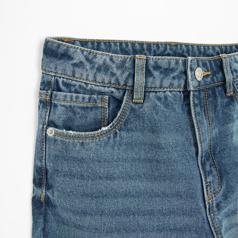 Regulowane spodnie jeansowe wide leg Cool Club