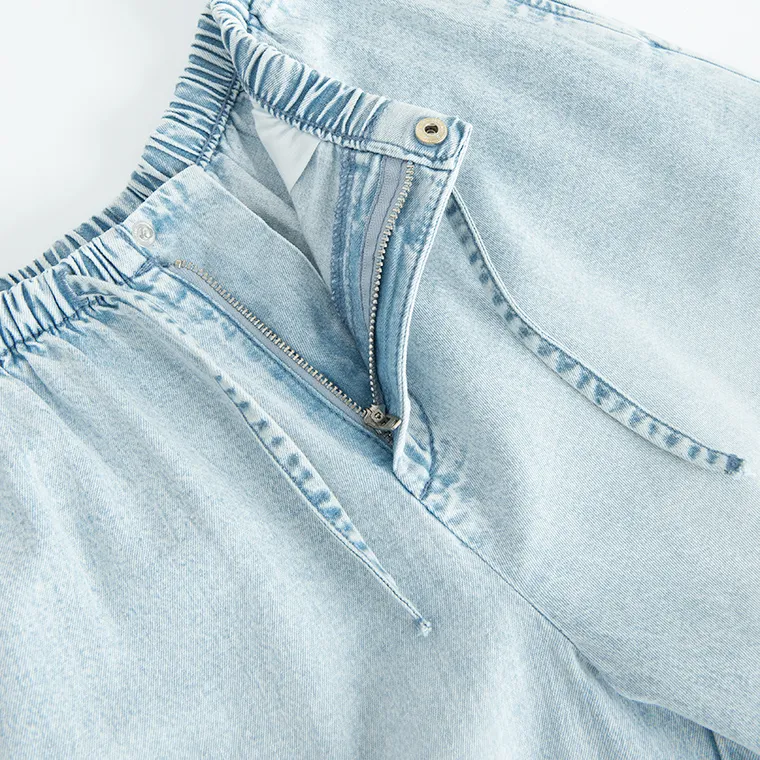 Regulowane spodnie wide leg z gumką Cool Club