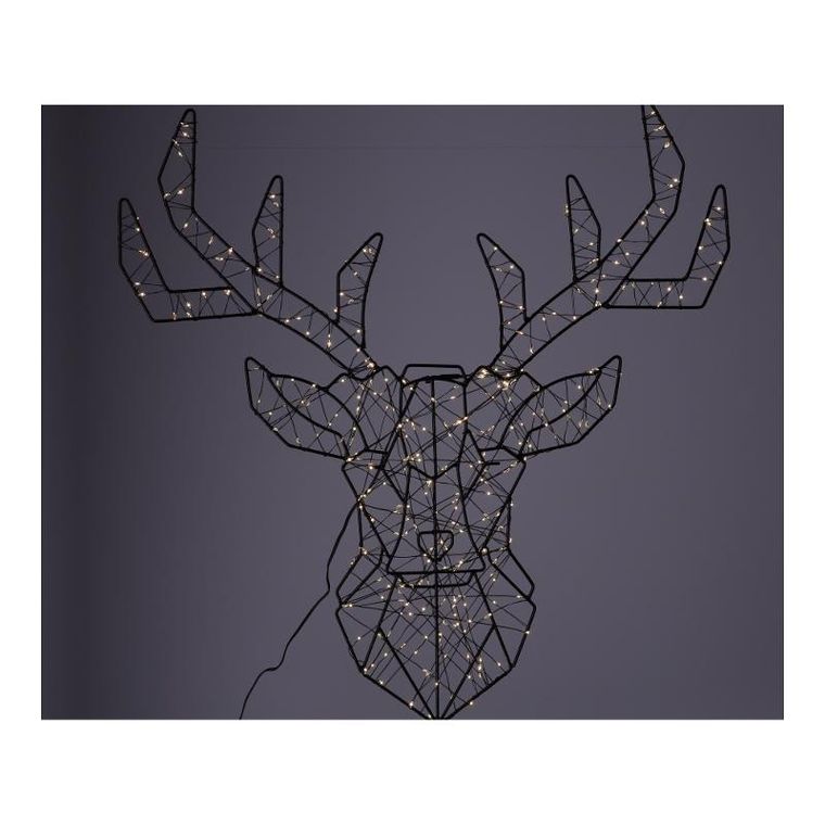 Renifer, ozdoba ścienna LED