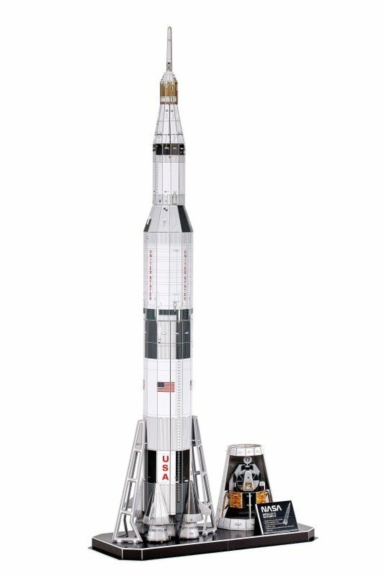 Revell, Apollo 11 Saturn V, puzzle 3D, 136 elementów
