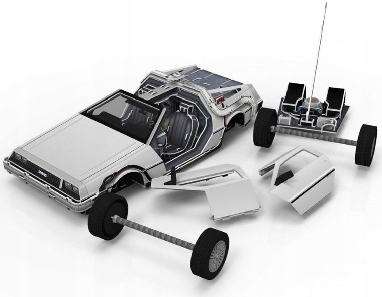 Revell, Back to the Future, Time Machine De Lorean, puzzle 3D, 157 elementów