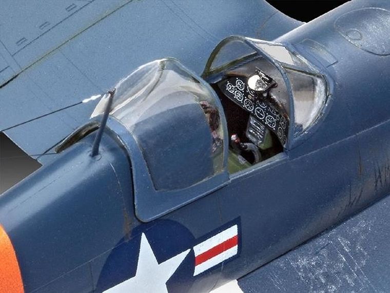 Revell, F4U-4 Corsair, model do sklejania z farbami, 1:72
