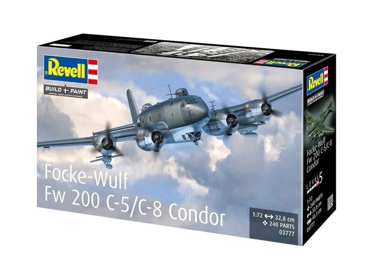 Revell, Focke-Wulf Fw 200 C-5/C-8, model szybowca do składania, 1:72