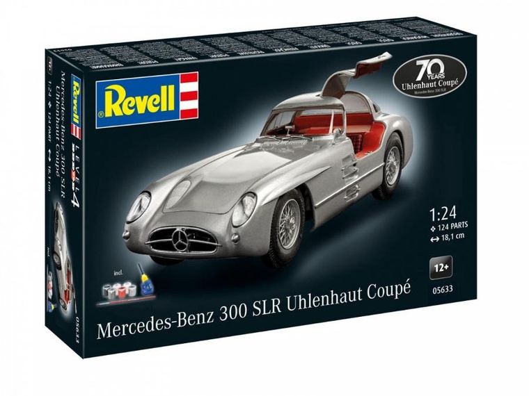Revell, Model Set, Mercedes-Benz 300 SLR, 70th Anniversary, model do sklejania