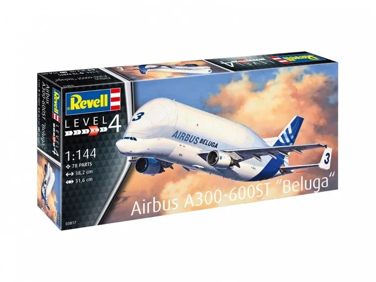 Revell, Samolot Airbus A300-600ST Beluga, model do składania, 1:144
