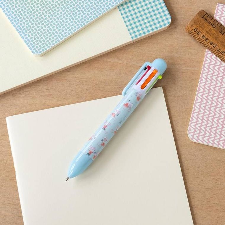 Rex London, długopis, 6 kolorów, Mimi i Milo