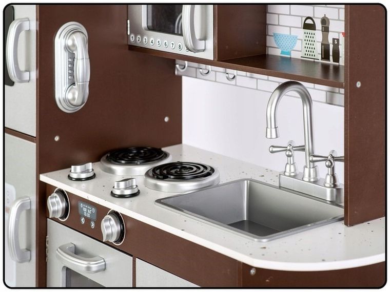 Ricokids, drewniana kuchnia do zabawy, 92-30-82,5 cm