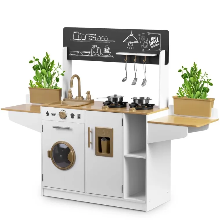 Ricokids, drewniana kuchnia z akcesoriami