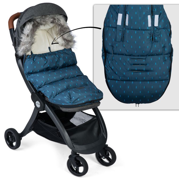 Ricokids, Elmi, śpiworek do wózka, granatowy