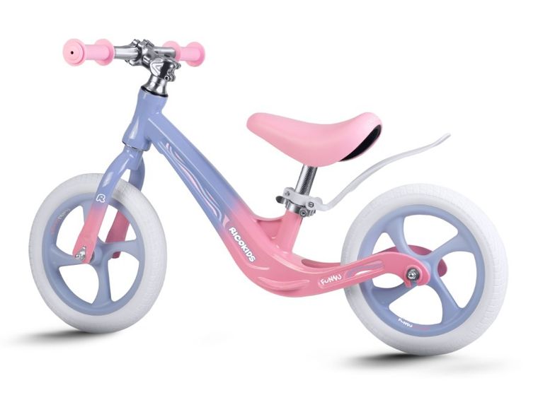 Ricokids, Funnu, rowerek biegowy dla dzieci, różowo-fioletowy